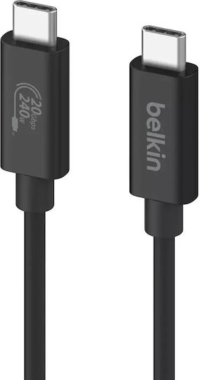 Belkin USB 4 Video Cable USB-C Male - USB-C 240W PD Black 2m INZ004bt2MBK