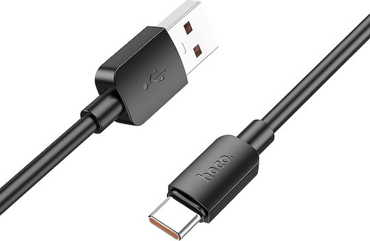 Hoco X96 Regular USB 2.0 Cablu USB-C bărbătesc - USB-A 100W Negru 1m