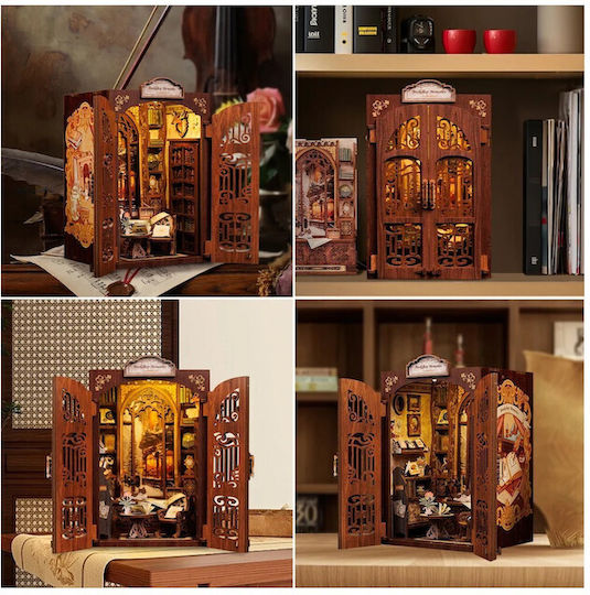Cutebee Wooden Construction Toy Bookstore for Children 14+ years old+ Years