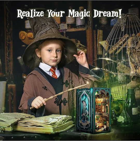 Cutebee Παιχνίδι Κατασκευών Ξύλινo Book Nook Kit Darkness Common Room DIY για Παιδιά 14+ Ετών