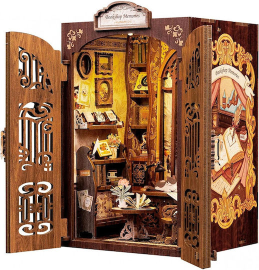 Cutebee Wooden Construction Toy Bookstore for Children 14+ years old+ Years
