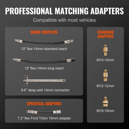 Vevor QCQGYLCSYQY0XJV75V0 Adaptor Set de 9buc