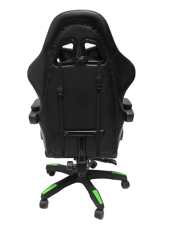 HomeMarkt Darren Καρέκλα Gaming Δερματίνης Μαύρη
