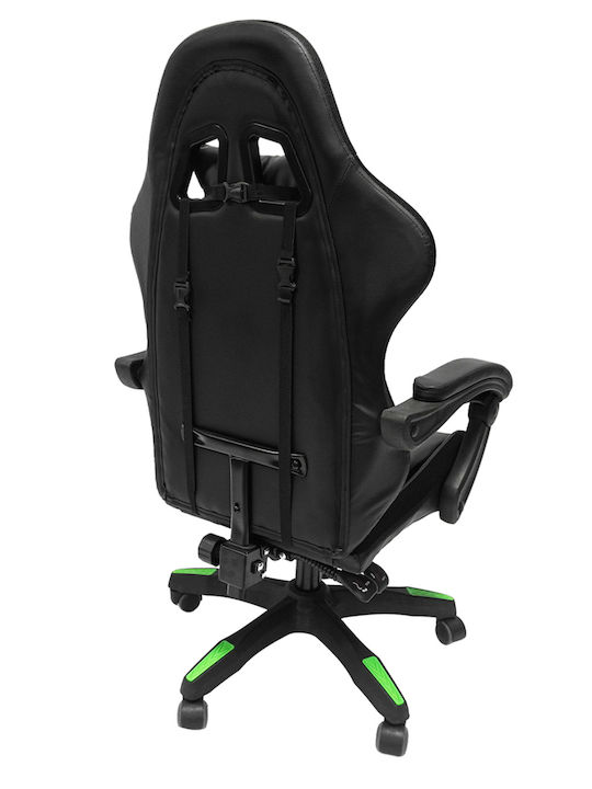 HomeMarkt Darren Καρέκλα Gaming Δερματίνης Μαύρη