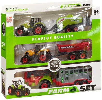 Kruzzel Set with Tractor Pickup Truck for 3+ Years
