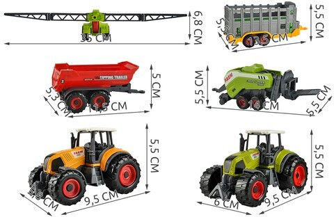 Kruzzel Set with Tractor Pickup Truck for 3+ Years