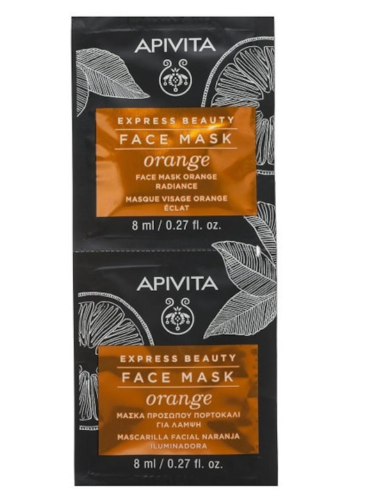 Apivita Bee Radiant Hautpflegeset für Aufhellung & Anti-Aging 4Stück