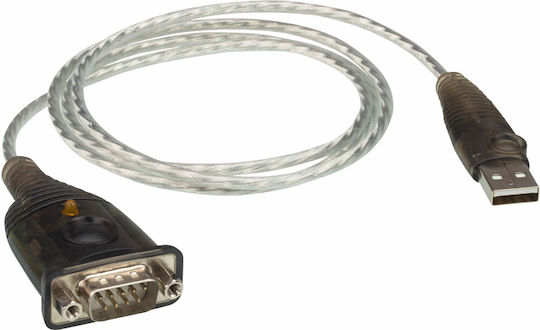 Aten Καλώδιο USB-A σε RS232 9-pin male 1m (UC232A1-AT)