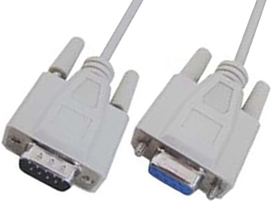 Καλώδιο RS232 9-pin male σε RS232 9-pin female 1.8m