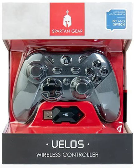 Spartan Gear Velos Ασύρματο Gamepad για PC Μαύρο