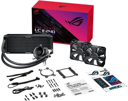 Asus ROG STRIX LC II 240 Охлаждане AIO CPU с 2 Вентилатора 120mm