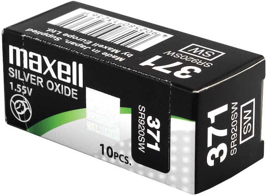 Maxell 371-370 Μπαταρία Silver Oxide Ρολογιών SR920SW 1.55V 1τμχ