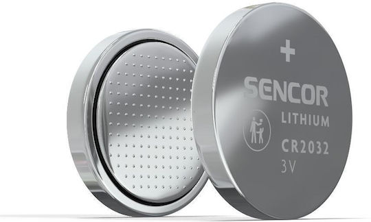 Sencor Μπαταρία Λιθίου Ρολογιών CR2032 3V 1τμχ