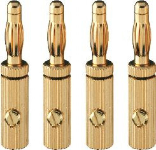 Oehlbach Banana male Connector 4pcs