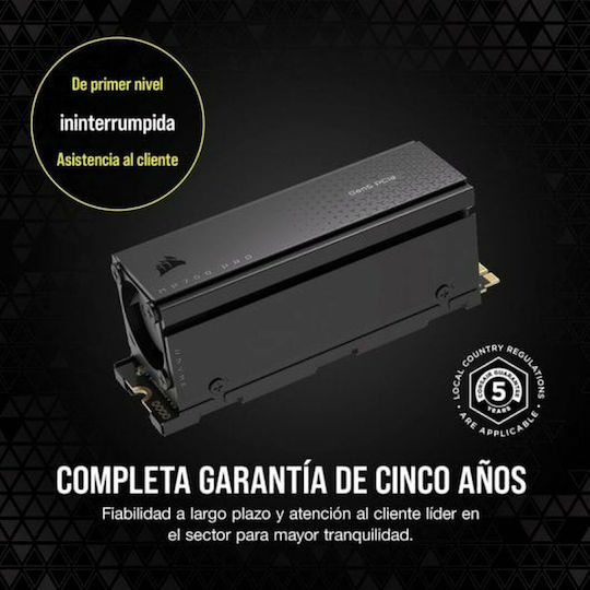 Corsair MP700 PRO SSD 1TB Tip M.2 Cu Conexiune PCI Express 5.0 Și Radiator CSSD-F1000GBMP700PRO