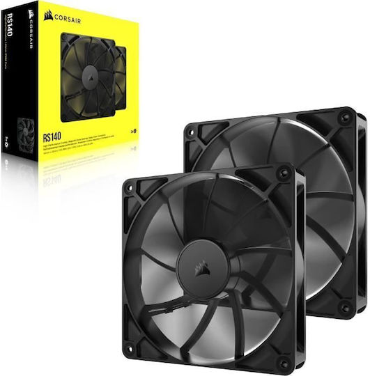Corsair RS140 Case Fan (1700rpm / 95.5cfm) Without LED Lighting And 4-Pin PWM Connection 2pcs