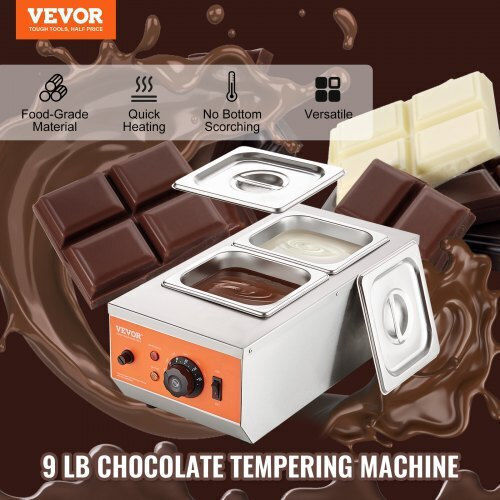 Vevor Chocolate Machine 9 Lbs 2 Tanks Qklr9800w3042ckx1v2