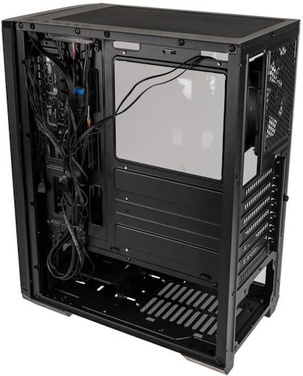 BitFenix Nova Mesh SE TG RGB Геймърско бюро Midi Tower Компютърна кутия със страничен прозорец Черен