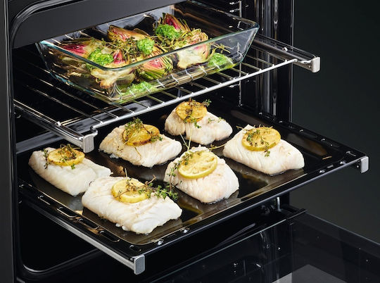 AEG 5000 Surroundcook Κουζίνα 73lt με Κεραμικές Εστίες Π59.6εκ. Inox