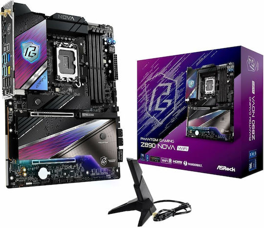 ASRock Phantom Gaming Z890 Nova WiFi Motherboard ATX with Intel 1851 Socket