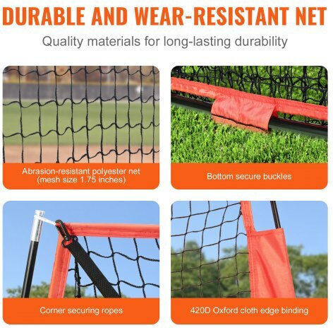 Plasă de Antrenament Baseball Vevor 7x7 Ft Cadru Portabil Accesoriu 77ycdpjxlw77kxg8yv0