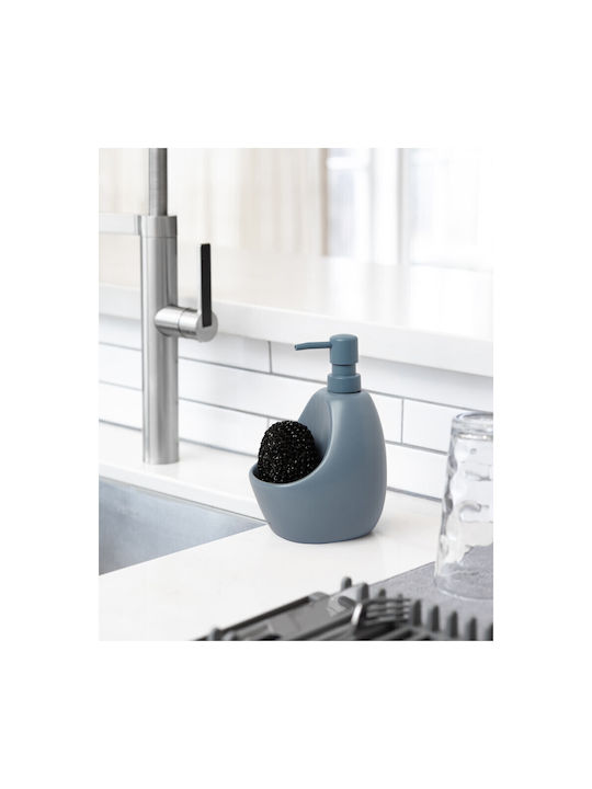 Umbra Dispenser Κουζίνας Πλαστικό με Θήκη για Σφουγγάρι Μπλε