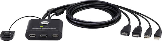 Aten Καλώδιο KVM CS-62S 0.9m +CAB