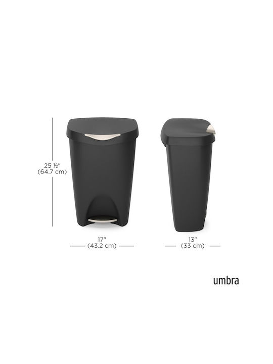 Umbra Waste Bin Waste Plastic Black 65x42x31cm 1pcs