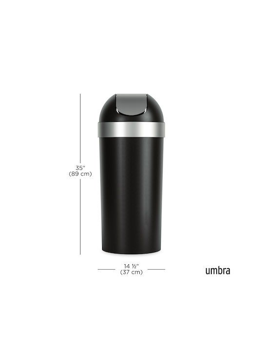 Umbra Κάδος Απορριμμάτων Πλαστικός Μαύρος 65x42x31cm