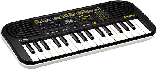 Casio Keyboard SA-51 with 32 Keys Standard Touch with Headphones Black Travel Plus Set