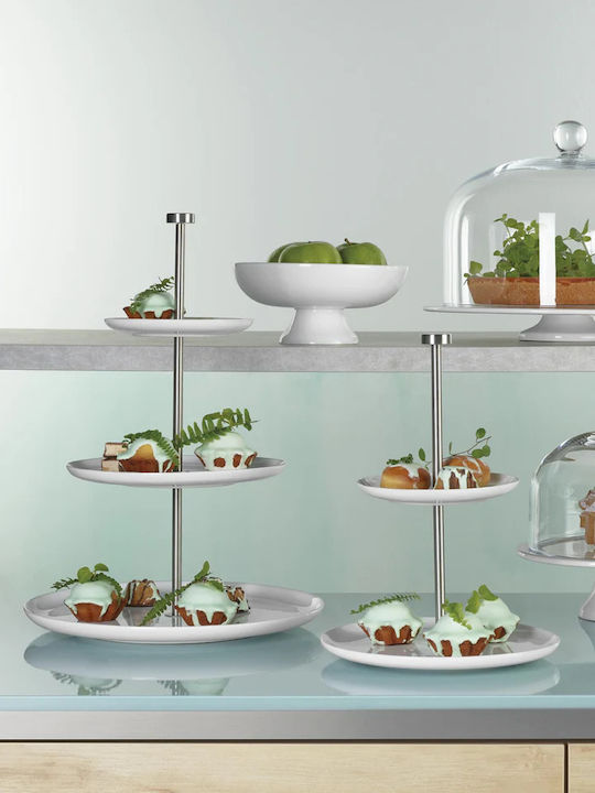 Asa Ceramic Dessert Tower Stand with 3 Tiers White Ø47cm 47x30cm