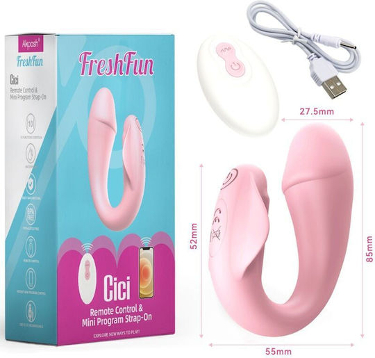 Armony Mini Vibrator Clasic Cu Control De La Distanță 8cm Roz