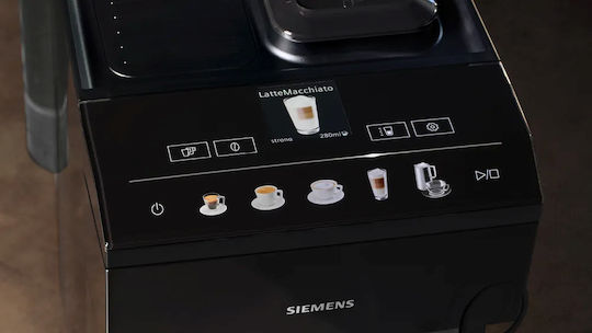 Siemens Eq.500 Automatic Espresso Coffee Machine 1500W Pressure 15bar with Grinding Burrs Black TP511R09