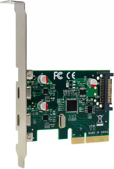 Conceptronic PCIe Controller with 2 Type-C Ports