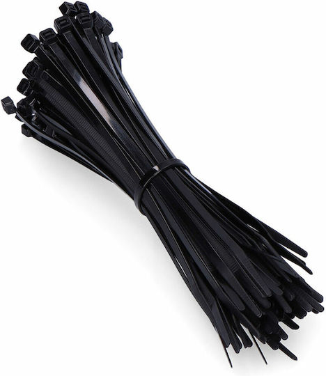 fischer Δεματικά Καλωδίων Πλαστικά 200mmx3.6mm σε Μαύρο χρώμα (100τμχ) (37573)