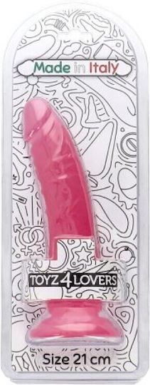 Toyz4lovers Ρεαλιστικό Dildo με Βεντούζα Διάφανο 21cm