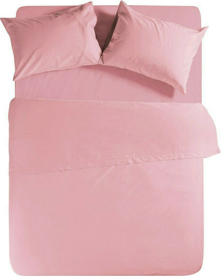 Nef-Nef Homeware Единично 100x200+30см. с Ластик Basic 1011 Розов цвят