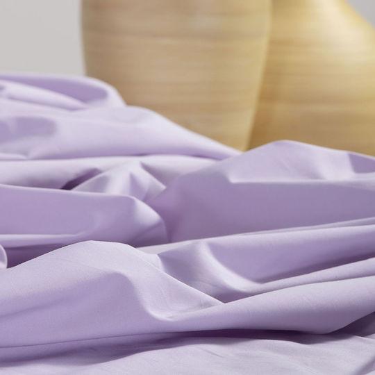Nef-Nef Homeware Basic Σεντόνι King Size με Λάστιχο 180x200+35εκ. 1159 Lavender