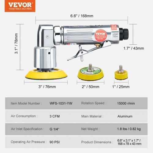 Vevor Pneumatic Angular Grinder QDPGJ123C0005YFA5V0