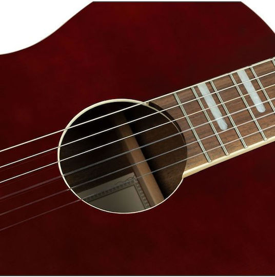 Ortega Rra-srt Parlor Classical Guitar 4/4 Red