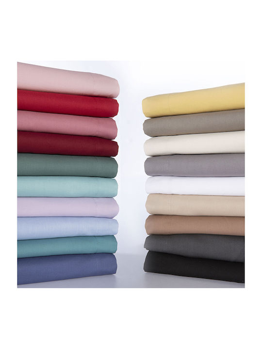 Nef-Nef Homeware Sheet for Single Bed 170x270cm. Basic 727 Dark Grey