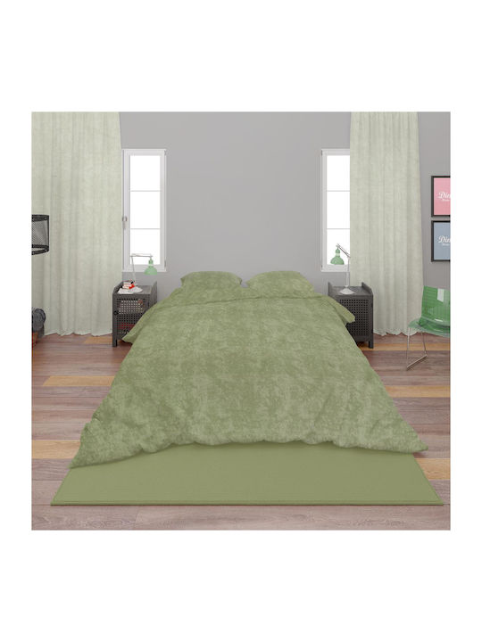 Dimcol Sheet Sets Queen 240x270cm. Shadow Lime Green 4pcs