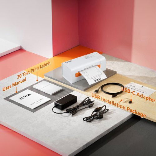 Vevor Tragbar Etikettendrucker USB