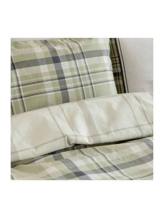 Nima Original Σετ Σεντόνια King Size Φανελένια 265x280εκ. Πράσινο (4τμχ)
