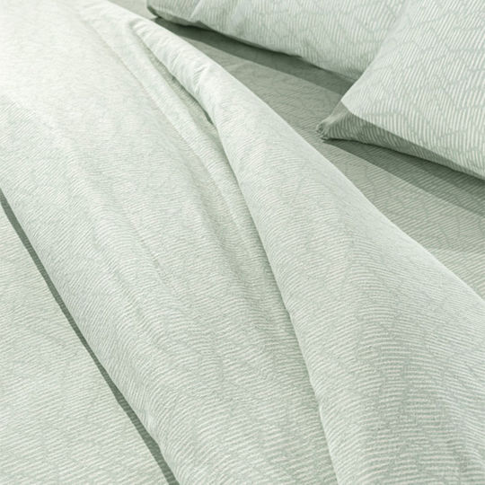 Guy Laroche Bettwäsche-Set King Size Flanell 270x265cm. Brenta Mint 4Stück
