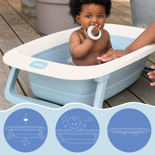 Beaba Klappbare Baby-Badewanne Eazy Pop Camele O Blau