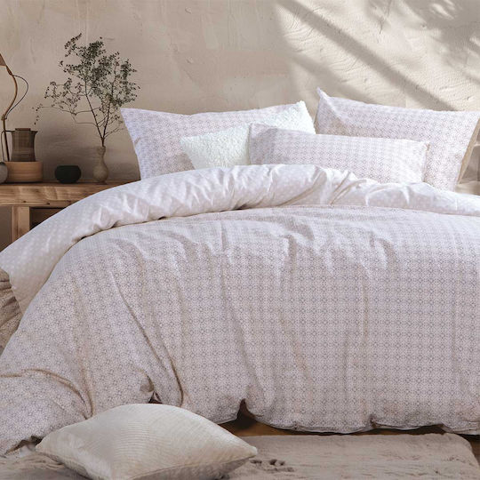 Nef-Nef Homeware Module Σετ Σεντόνια Μονά 170x270εκ. Εκρού (3τμχ)