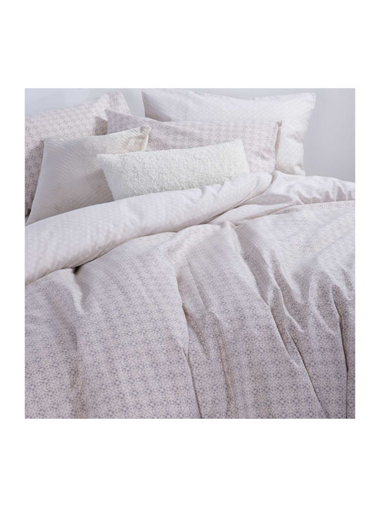 Nef-Nef Homeware Sheet Sets Single with Elastic 100x200+35cm. Module Ecru 3pcs