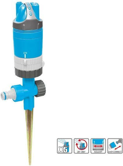Strend Pro Aquacraft Sprinkler 260161 5 Spray Modes Full Rotation