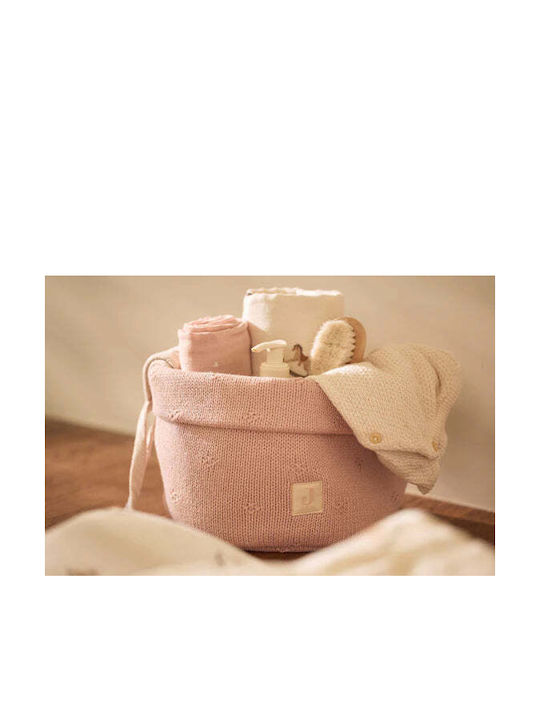 Cosy Knit Wild Rose Woven Storage Basket
